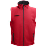 Obrázek  Unisex softshellová vesta 3XL - červená