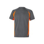 Obrázek Dvoubarevné technické tričko z ptačí perspektivy (160 g/m?), z polyesteru (100 %) S - šedá/oranžová