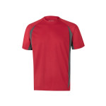 Obrázek  Dvoubarevné technické tričko z ptačí perspektivy (160 g/m?), z polyesteru (100 %) 2XL - červená/šedá