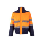 Obrázek Dvoubarevná vycpaná bunda (180 g/m?) z polyesteru (100 %) s PU zátěrem M - modrá/oranžová