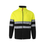 Obrázek  Dvoubarevná fleecová bunda (280 g/m?), z polyesteru (100 %) XL - černá/žlutá