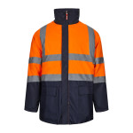Obrázek Dvoubarevná parka 4v1 (180g/m?), z polyesteru (100%) s PU zátěrem 3XL - modrá/oranžová