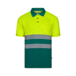 Obrázek Polokošile z ptačí perspektivy (140 g/m?) s krátkým rukávem z polyesteru (100 %) 3XL - zelená/žlutá