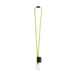 Obrázek SET Lanyard NAUTIC Long (? 7 mm) s karabinou ve tvaru D 55 mm a bezpečnostní sponou ? 7 mm - fluorescenční žlutá