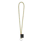 Obrázek SET Lanyard TUBE Long (? 7 mm) s kroužkem ? 32 mm - fluorescenční zelená/oranžová