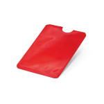 Obrázek  Hliníkový držák na karty s RFID blokováním - červená