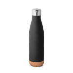 Obrázek Termoska z nerezové oceli a korkovou základnou 560 ml - černá