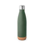 Obrázek Termoska z nerezové oceli a korkovou základnou 560 ml - vojenská zelená