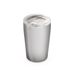 Obrázek Dvouplášťový sublimační cestovní hrnek z nerezové oceli 380 ml - saténově stříbrná