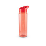 Obrázek  Recyklovaného PET (100% rPET) sportovní láhev s lesklým průsvitným povrchem 750 ml - červená