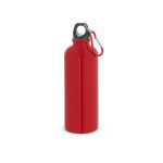 Obrázek  Jednostěnná nerezová láhev s karabinou 550 ml - červená