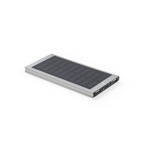 Obrázek  Powerbanka 8 000 mAh se solárním panelem ze 100% recyklovaného hliníku - saténově stříbrná