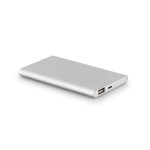 Obrázek  Powerbanka slim 4 000 mAh z recyklovaný ABS (70 % rABS) a recyklovaný hliník (30 % rAL) - saténově stříbrná
