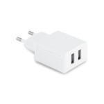 Obrázek USB adaptér ABS se 2 výstupy - bílá