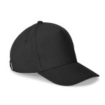 Obrázek  Čepice ze 100% bavlny (260 g/m?) s 5 panely - černá