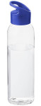 Obrázek Transparentní láhev s modrým víčkem, 650 ml