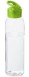 Obrázek Transparentní láhev se zeleným víčkem, 650 ml