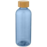 Obrázek Transp. modrá láhev z recykl. PET a bambusu 650 ml