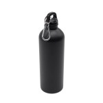 Obrázek Láhev 800 ml z nerez oceli s karabinou, černá mat