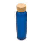 Obrázek Skleněná láhev 500 ml se satén. povrchem, tm. modrá
