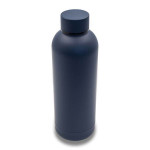 Obrázek Tm. modrá nerez. termoska 500 ml s pogum.povrchem