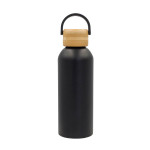 Obrázek Termoska 500 ml s bambus.víčkem a uchem, černá