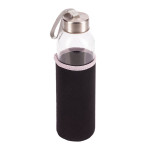 Obrázek Skleněná láhev 500 ml s černým neopren. obalem