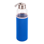 Obrázek Skleněná láhev 500 ml s modrým neopren. obalem