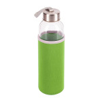 Obrázek Skleněná láhev 500 ml s zeleným neopren. obalem