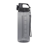 Obrázek Černá tritan.láhev 600ml s odměrkou, bezp. uzávěr