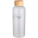 Obrázek Jednostěnná borosilik. láhev 650ml-bambus. víčko