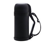 Obrázek Černá outdoor. termoska s uchem a popruhem 1200 ml