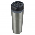 Obrázek Stříbrný nerez. termohrnek 350 ml, push-up uzávěr