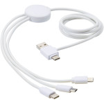 Obrázek Nabíjecí kabel 5v1 s antibakteriální přísadou bílý