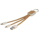 Obrázek Napájecí kabel z pšeničné slámy a korku 3-v-1