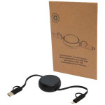 Obrázek Černý vysouvací rychlonabíjecí kabel 5v1, 45W