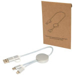 Obrázek Stříbrný rychlonabíjecí 27W kabel 5v1 30 cm,hliník