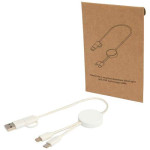 Obrázek Bílý rychlonabíjecí 27W kabel 5v1, 30 cm, plast