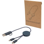 Obrázek Modrý rychlonabíjecí 27W kabel 5v1, 30 cm, plast