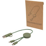 Obrázek Zelený rychlonabíjecí 27W kabel 5v1, 30 cm, plast