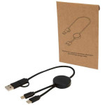 Obrázek Černý rychlonabíjecí 27W kabel 5v1, 30 cm, plast