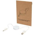 Obrázek Bílý vysouvací rychlonabíjecí 40W kabel 5v1, 90 cm