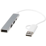 Obrázek 4portový USB-A a Type-C hub z recyklovaného hliníku