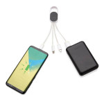 Obrázek Nabíjecí bílý kabel 4 v 1 s karabinou