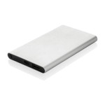 Obrázek Stříbr. powerbanka 4000mAh z rec.plastu a hliníku
