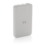 Obrázek Bílá bezdrátová powerbanka 5000 mAh z rec. plastu
