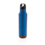 Obrázek Modrá nepropustná termoska 600 ml, korkové dno