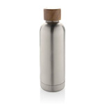 Obrázek Stříbrná termoláhev Wood 0,5 l z rec. nerez. oceli