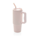 Obrázek Růžový termohrnek 900 ml, recykl. nerez ocel