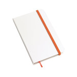 Obrázek Poznámkový blok A6 s oranžovým elastick. zavíráním